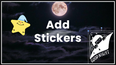 How to add stickers to your video?