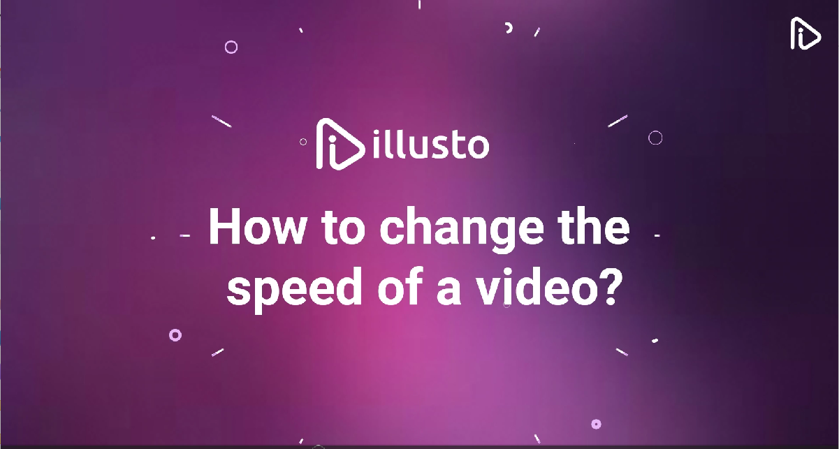 How to change the speed of a video?