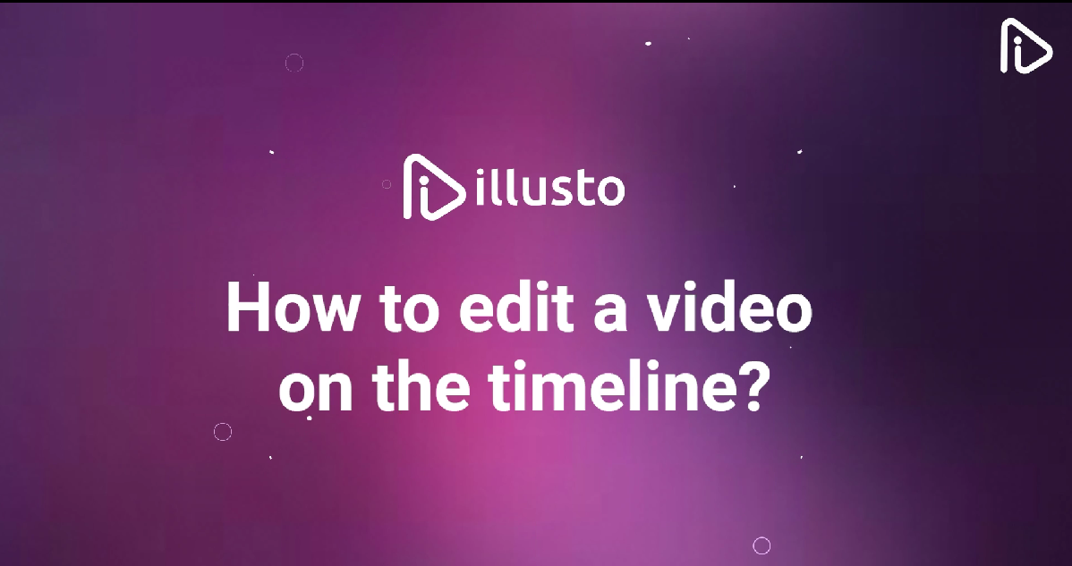 How to edit a video on timeline?