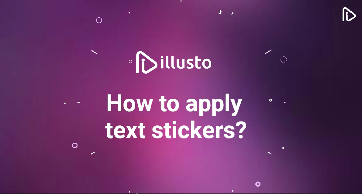 How to apply text stickers on your video?