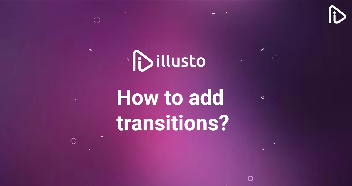 How to add transitions to your videos?