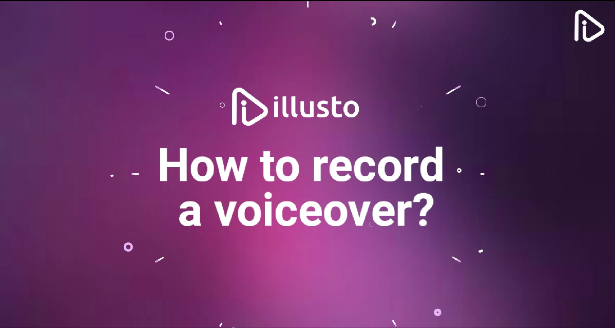 How to record voiceover on illusto?